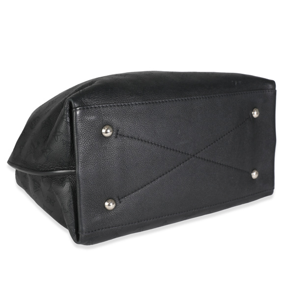 Louis Vuitton Black Monogram Mahina Carmel Hobo - Picture 6 of 7